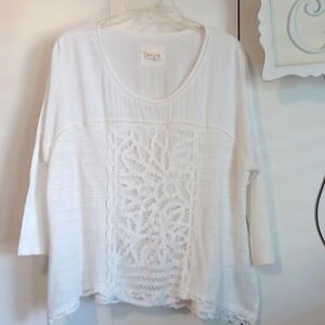 Meadow Rue womens top Sz L.